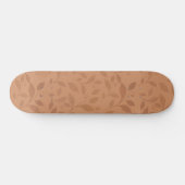 Elegant Brown Abstract herfst leest Patroon Persoonlijk Skateboard (Horizontaal)