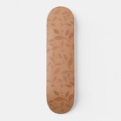 Elegant Brown Abstract herfst leest Patroon Persoonlijk Skateboard (Voorkant)