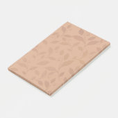 Elegant Brown Abstract herfst leest Patroon Post-it® Notes (Schuin)