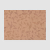 Elegant Brown Abstract herfst leest Patroon Tissuepapier (Voorkant)