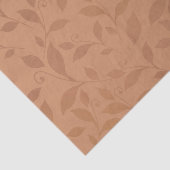 Elegant Brown Abstract herfst leest Patroon Tissuepapier (Detail)