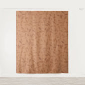 Elegant Brown Abstract herfst leest Patroon Wandkleed (Voorkant)