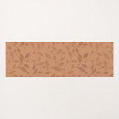 Elegant Brown Abstract herfst leest Patroon Yogamat (Achterkant (horizontaal))