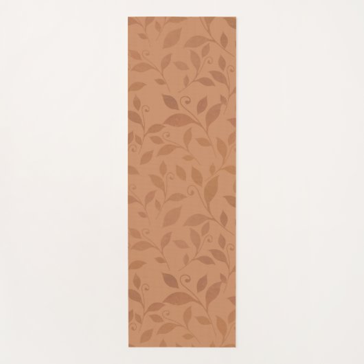 Elegant Brown Abstract herfst leest Patroon Yogamat (Voorkant)