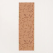 Elegant Brown Abstract herfst leest Patroon Yogamat (Achterkant)