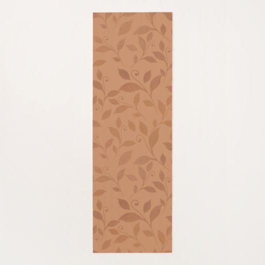 Elegant Brown Abstract herfst leest Patroon Yogamat (Achterkant)