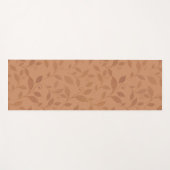 Elegant Brown Abstract herfst leest Patroon Yogamat (Voorkant (horizontaal))
