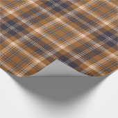 Elegant Brown | Beige | Zwart bekakt Cadeaupapier (Hoek)