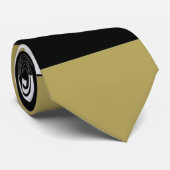 Elegant Brown Black en White Stripes Pattern Strop Stropdas (Opgerold)