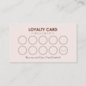 Elegant Brown Chocolate Cake Bakery Loyalty Reward Visitekaartje (Achterkant)
