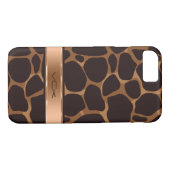 Elegant Brown & Copper Leopard Print Case-Mate iPhone Case (Achterkant (Horizontaal))