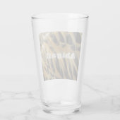 Elegant Brown Duck Feather Pattern Foto Natuur Glas (Achterkant)