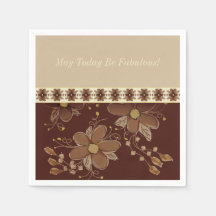 Elegant Brown Floral