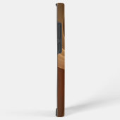 Elegant Brown Fluid Flow Minimalist Art Hoesje Samsung Galaxy Hoesje (Rechterkant)