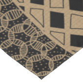 Elegant Brown Geometric Abstract Tribal Patroon | Tafelkleed (Gekanteld)
