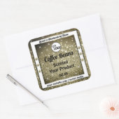 Elegant Brown Glitter Product Labels diamanten Log (Envelop)