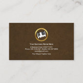 Elegant Brown Grunge Piano Keys Gold Muzieknoten Visitekaartje (Achterkant)