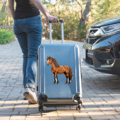 Elegant Brown Horse Sticker (Koffer Insitu)