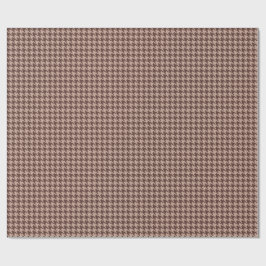 Elegant Brown Houndstooth Classic Preppy Pattern Cadeaupapier