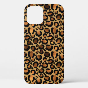 Elegant Brown Leopard Spots Wild Animal Glam Case-Mate iPhone Case