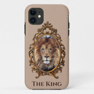 Elegant Brown Lion King Retro Dads Case-Mate iPhone Case