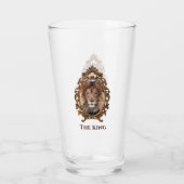 Elegant Brown Lion King Retro Dads Glas (Achterkant)
