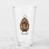 Elegant Brown Lion King Retro Dads Glas (Voorkant)
