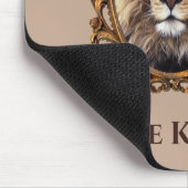 Elegant Brown Lion King Retro Dads Muismat (Hoek)