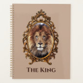  Elegant Brown Lion King Retro Dads Planner (Voorkant)
