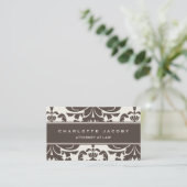 Elegant Brown Modern Professional Visitekaartje (Staand voorkant)