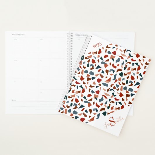 Elegant Brown Monogram Planner (Display)