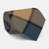 Elegant Brown Pset Stropdas for Men Necktie (Opgerold)