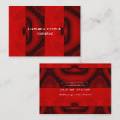 Elegant Brown Red Minimalist Professional Classy Visitekaartje (Voorkant / Achterkant)