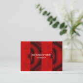 Elegant Brown Red Minimalist Professional Classy Visitekaartje (Staand voorkant)