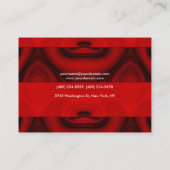 Elegant Brown Red Minimalist Professional Classy Visitekaartje (Achterkant)