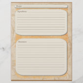 Elegant brown sinaasappel fade recept page (Achterkant)