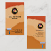 Elegant Brown Spray Paint Shades House Painter Visitekaartje (Voorkant / Achterkant)