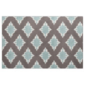 elegant brown turquoise damask ikat tribal stof (Fat Quarter)