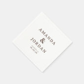 Elegant Brown Typographic Servet (Hoek)