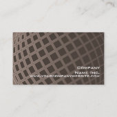 Elegant Brown Wereldbol Marketing Executive Simple Visitekaartje (Achterkant)