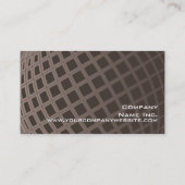 Elegant Brown Wereldbol Marketing Executive Simple Visitekaartje (Achterkant)