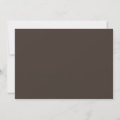 Elegant Brown White Script Photo Afstuderen Aankondiging (Achterkant)