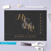 Elegant Bruid & Bruidegom Trouw Tissue Papier (Craft)