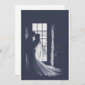 Elegant bruid en bruin, op uitnodiging gesilhouete (Voorkant / Achterkant)