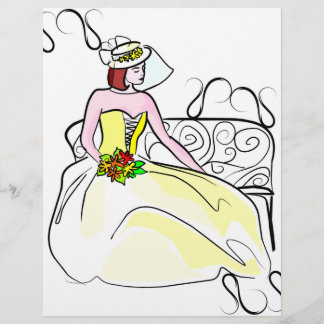 Elegant bruid plakboek papier