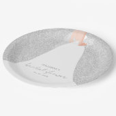 Elegant bruid Vrijgezellenfeest Papieren Bordje (Gekanteld)