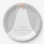Elegant bruid Vrijgezellenfeest Papieren Bordje (Voorkant)