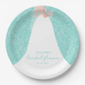 Elegant bruid Vrijgezellenfeest Papieren Bordje (Voorkant)