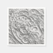 Elegant Bruids Papier Quilling Ontwerp Servet (Voorkant)