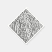 Elegant Bruids Papier Quilling Ontwerp Servet (Hoek)